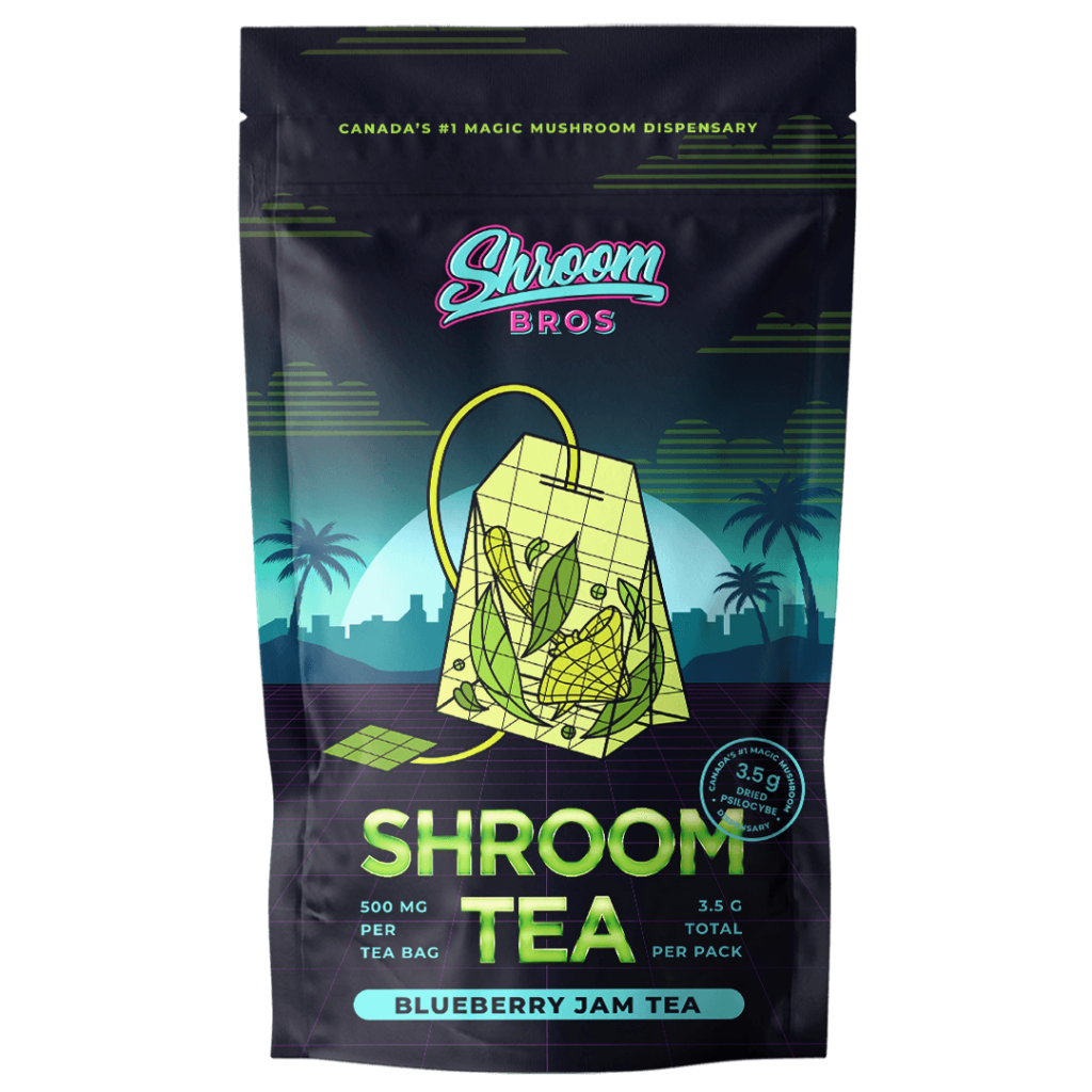 blueberry jam magic mushroom tea - shroom bros