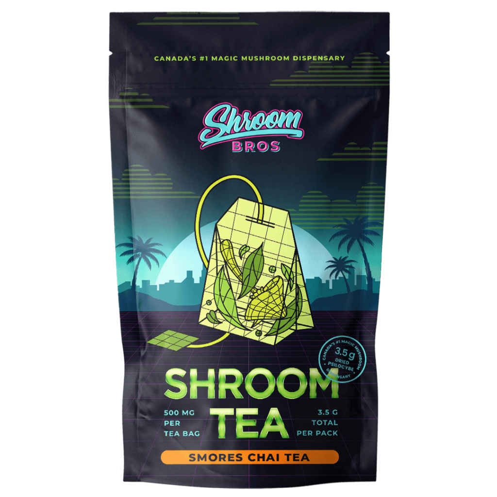 smores chai magic mushroom tea - shroom bros